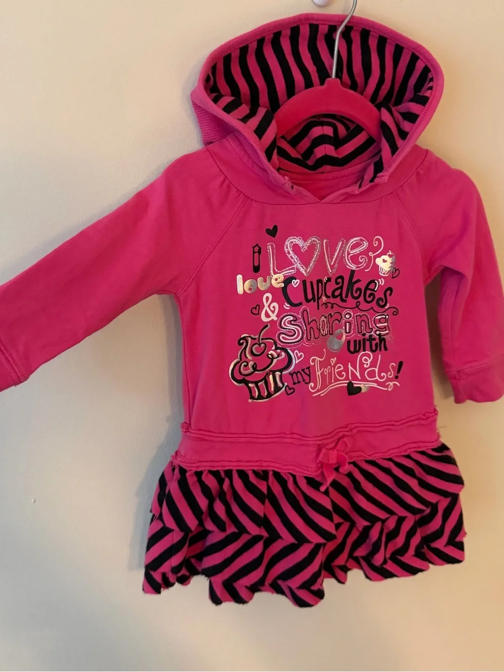 The Children’s Place Baby Girl’s “ I love Cupcakes & Sharing with Friends” Dress